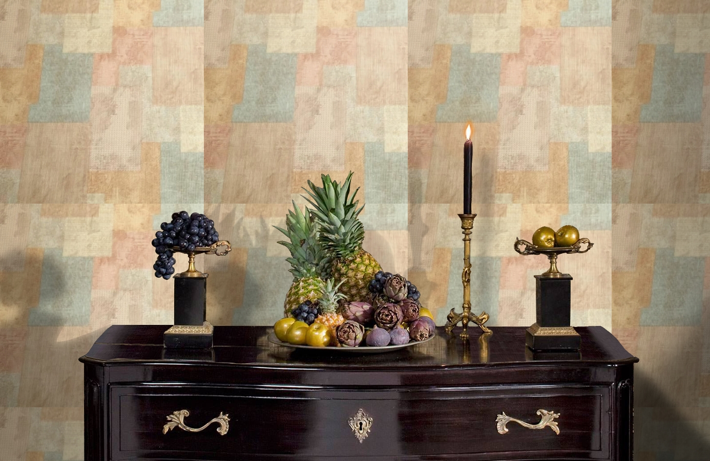 Обои 7412-25 фото в интерьере гостиной