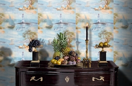 Обои 90013-67 фото в интерьере гостиной превью