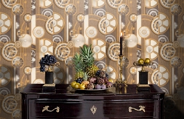 Обои 90017-28 фото в интерьере гостиной превью