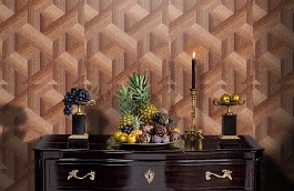 Обои 2606-5 фото в интерьере гостиной превью