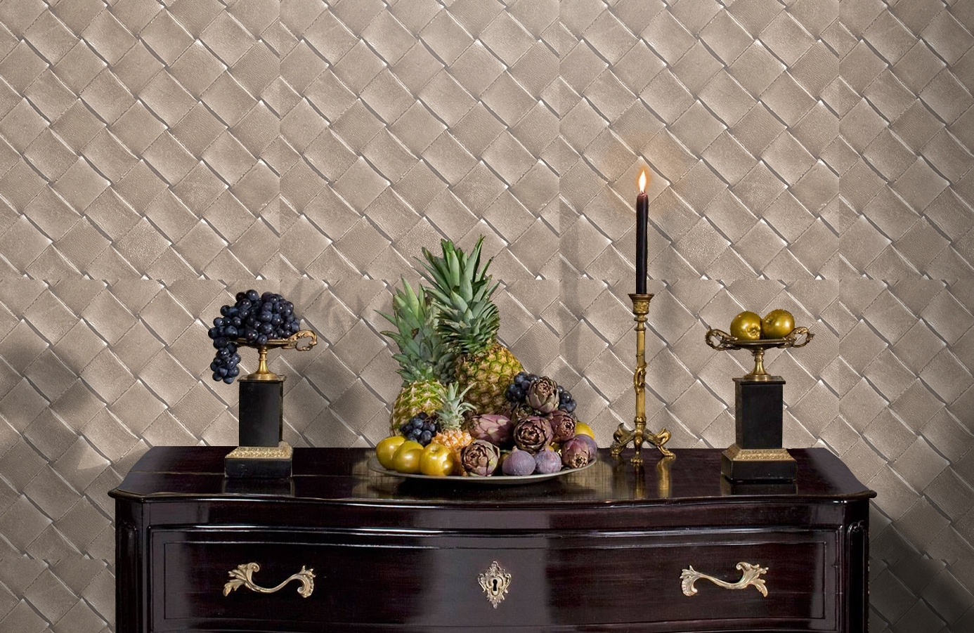 Обои 65417-8 фото в интерьере гостиной