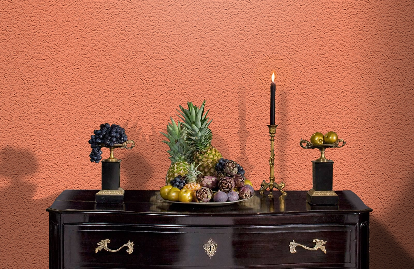 Обои 65438-14 фото в интерьере гостиной