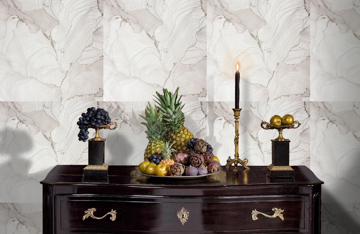 Обои 285914 фото в интерьере гостиной