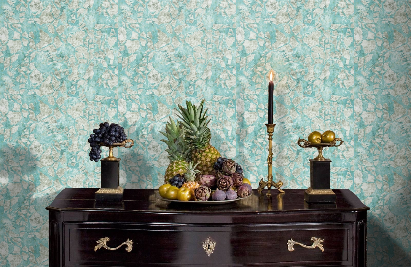 Обои 101701 фото в интерьере гостиной