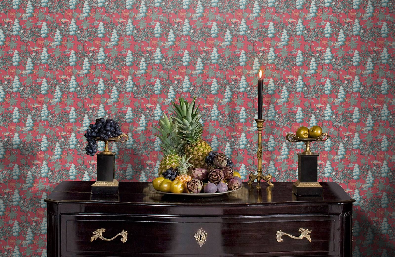 Обои 84215-6 фото в интерьере гостиной