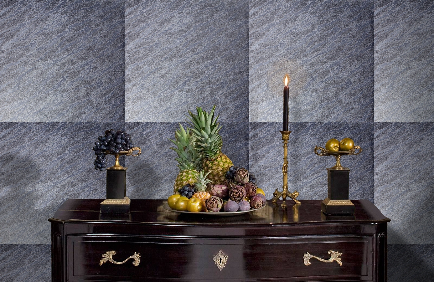 Обои 287369 фото в интерьере гостиной