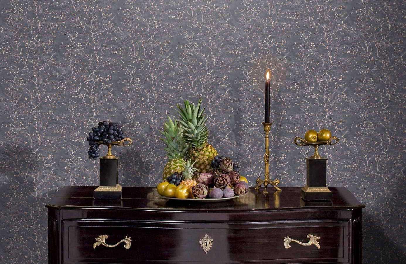 Обои 588259 фото в интерьере гостиной