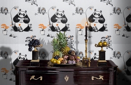 Обои 11234-02 фото в интерьере гостиной превью