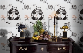 Обои 11234-04 фото в интерьере гостиной превью