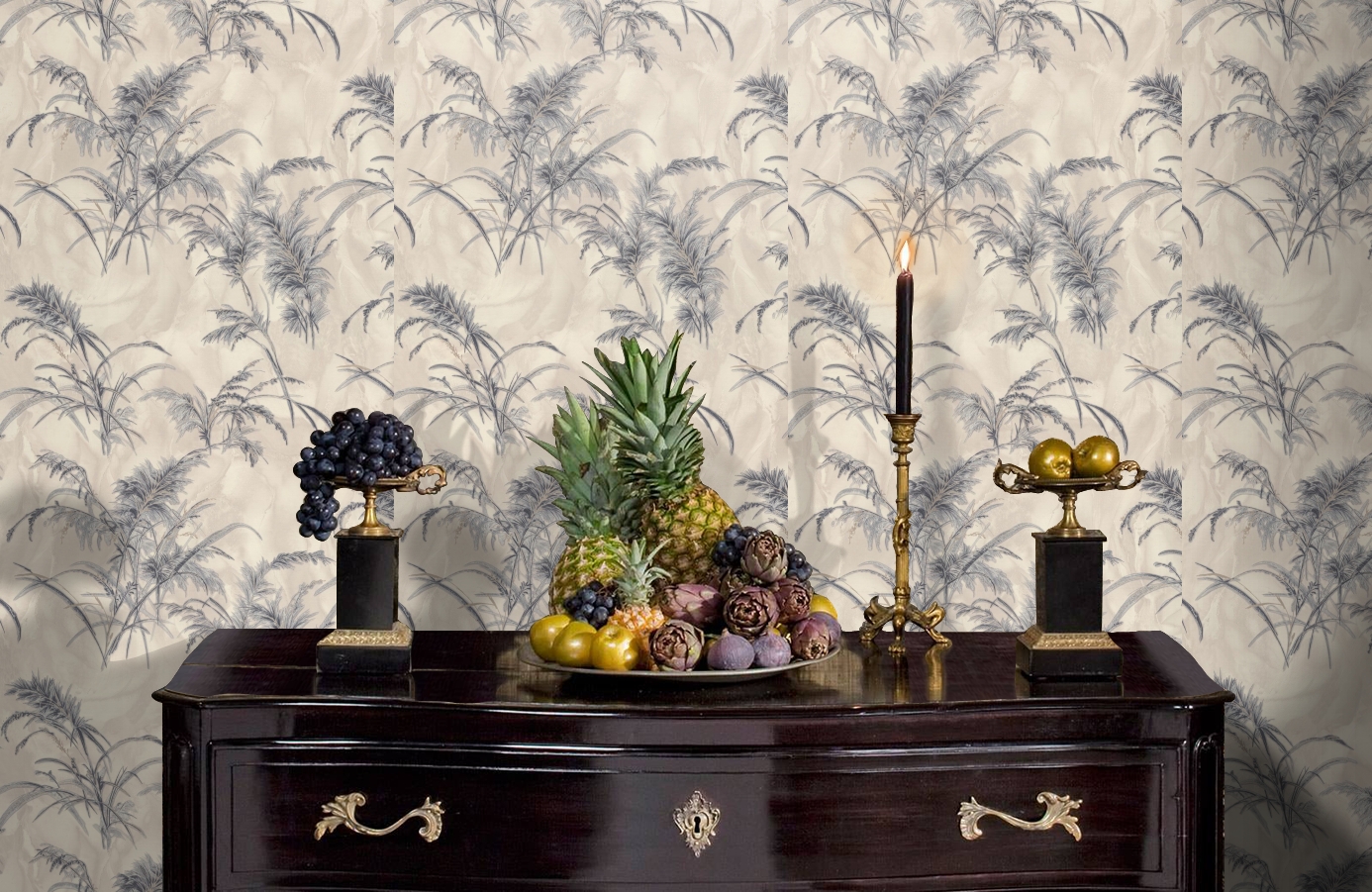 Обои 7286-02 фото в интерьере гостиной