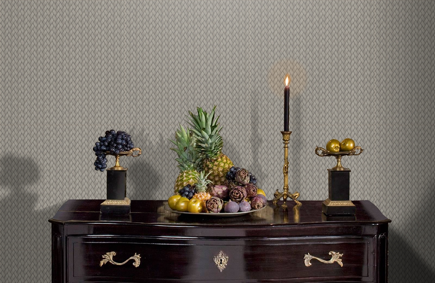 Обои R65424-6 фото в интерьере гостиной