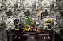 Обои RWT1801-4 фото в интерьере гостиной превью