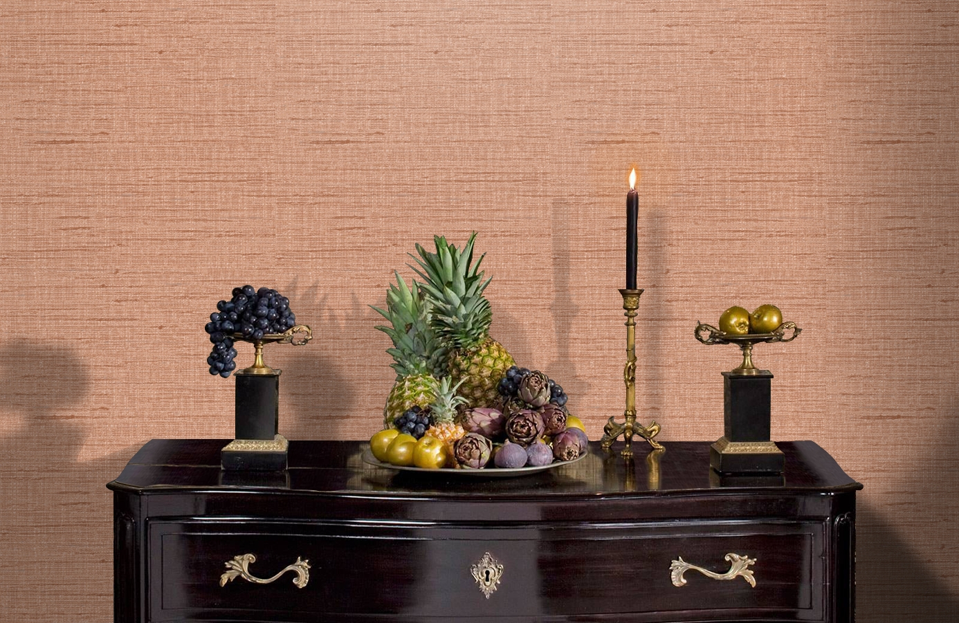 Обои RWT1807-10 фото в интерьере гостиной