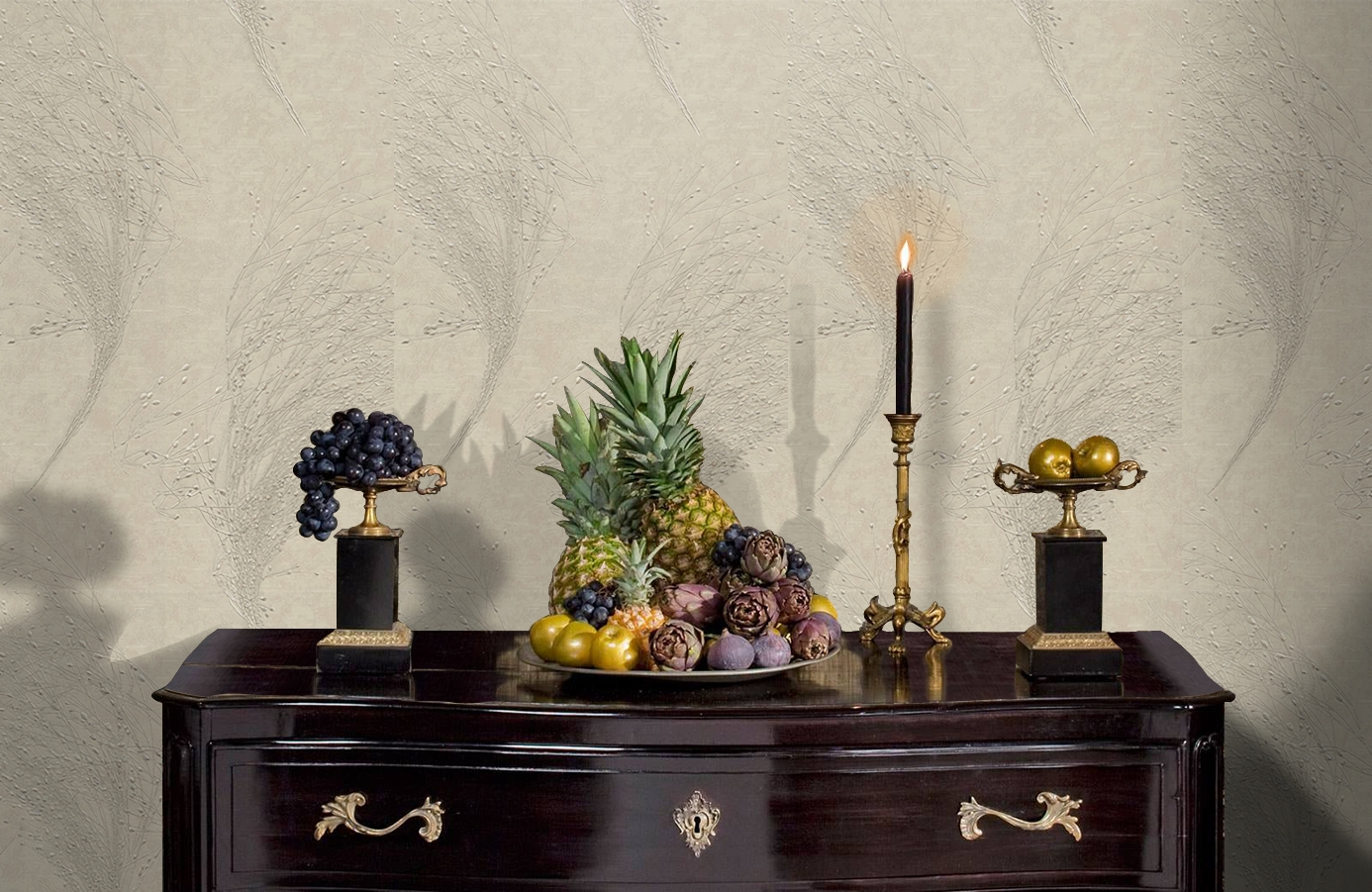 Обои 3216-2 фото в интерьере гостиной