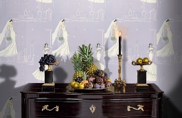 Обои 3511-1 фото в интерьере гостиной превью