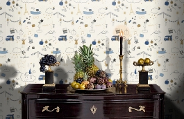 Обои 3514-4 фото в интерьере гостиной превью