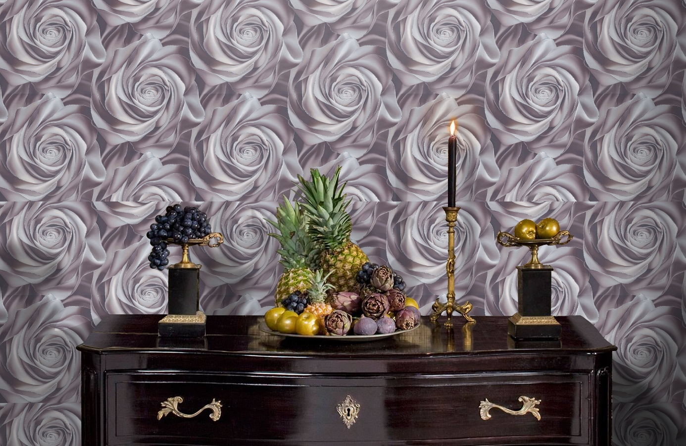 Обои 589297 фото в интерьере гостиной