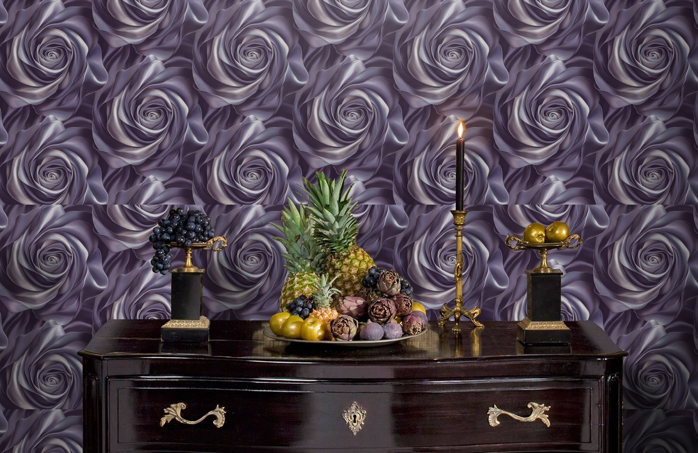 Обои 589299 фото в интерьере гостиной