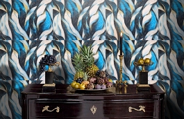 Обои E106907 фото в интерьере гостиной превью