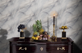 Обои HC6419 фото в интерьере гостиной превью