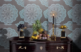 Обои 12-aur-p фото в интерьере гостиной превью