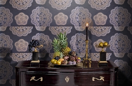 Обои 12-TF-P фото в интерьере гостиной превью