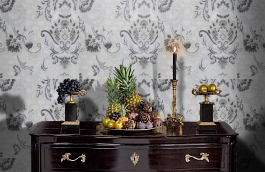 Обои AZZ-10D фото в интерьере гостиной превью