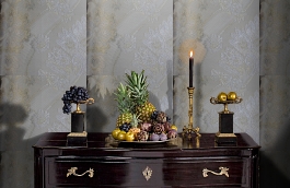 Обои AZZ-30 фото в интерьере гостиной превью