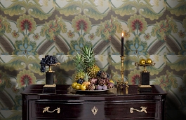 Обои AZZ-50 фото в интерьере гостиной превью