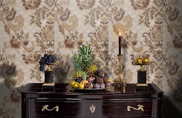 Обои AZZ-6D фото в интерьере гостиной превью