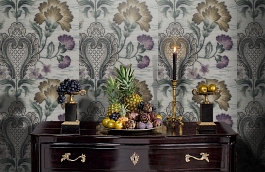 Обои AZZ-6V фото в интерьере гостиной превью