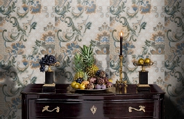 Обои AZZ-9D фото в интерьере гостиной превью