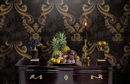 Обои 63F фото в интерьере гостиной превью