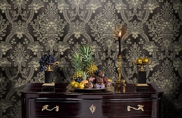 Обои 65V фото в интерьере гостиной превью