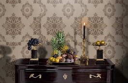 Обои V15029 фото в интерьере гостиной превью