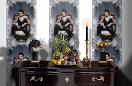 Обои 52721 фото в интерьере гостиной превью