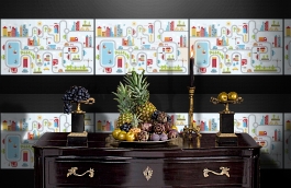 Обои p-581 фото в интерьере гостиной превью