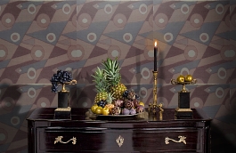 Обои 9640RB1 фото в интерьере гостиной превью