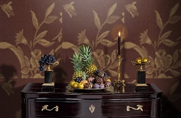 Обои 13AMF-V фото в интерьере гостиной превью