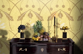 Обои Chateau-Caramel-Wpcw11374 фото в интерьере гостиной превью