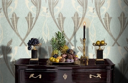 Обои Chateau-Powderblue-Wpcw18 фото в интерьере гостиной превью