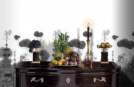 Обои 6273 фото в интерьере гостиной превью