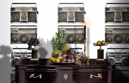 Обои P132401-3 фото в интерьере гостиной превью