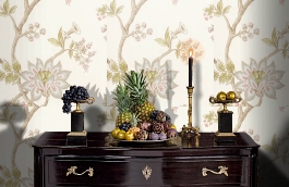 Обои Indienne 3 фото в интерьере гостиной превью