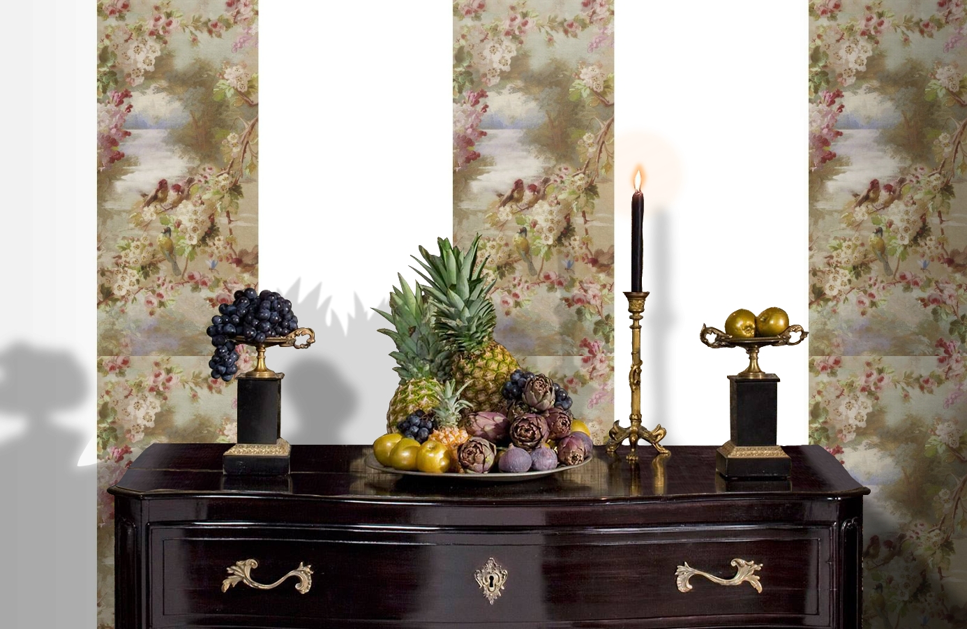 Обои 17796 фото в интерьере гостиной