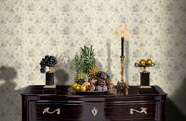 Обои Florette La Mer Fabric фото в интерьере гостиной превью