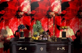 Обои AV51800M фото в интерьере гостиной превью