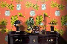 Обои F91158 фото в интерьере гостиной превью