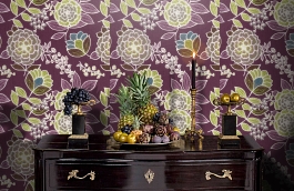 Обои F913012 фото в интерьере гостиной превью