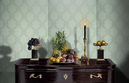 Обои SF1072 фото в интерьере гостиной превью